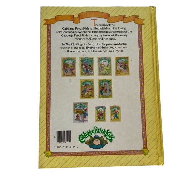 "Cabbage Patch Kids: The Big Bicycle Race" Childrens Picture Book-GUC - Picture 2 of 6